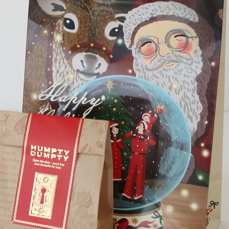  クリスマスツリー 紙袋・カード付き 2025限定 数量限定】持ち手付き袋 クリスマス2025 | ハンプティーダンプティー