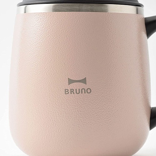 BRUNO 蓋付きステンレスマグ ショート BHK262-PKBE | ハンプティー