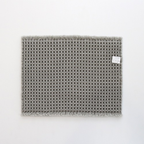 瞬乾ワッフルバスマットS GY