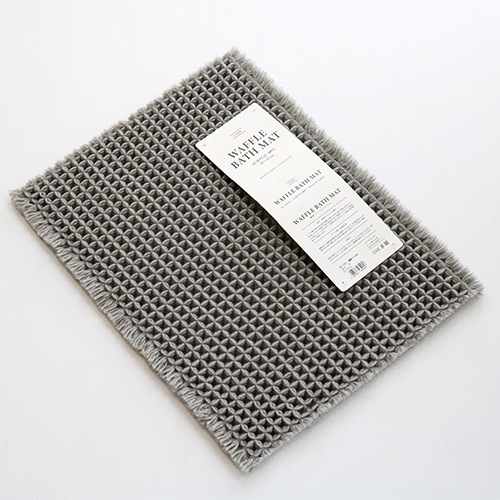 瞬乾ワッフルバスマットS GY