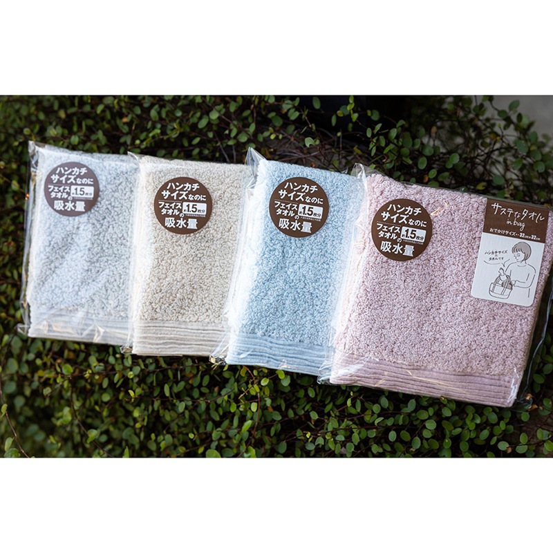 サステなタオル　in bag　グレー