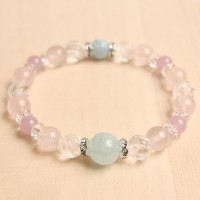 アクアマリンとラベンダージェイドのコンビブレス♪Happy Marriage|シンプル派 レディース