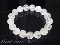 極上ハンドカット✨ハートシェイプ天然本水晶ブレス 再販✨極上ハンドカット✨ハートシェイプ天然本水晶ブレス