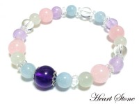 【大きなアメジストがインパクト大♪】ワンポイントアクセントとしても重宝できます☆MILKY　COOL（ミルキークール）|シンプル派 レディース