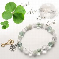 【幸運の四つ葉のクローバー＆チャーム付き★】Lｕcｋｙ Clover|シンプル派 レディース