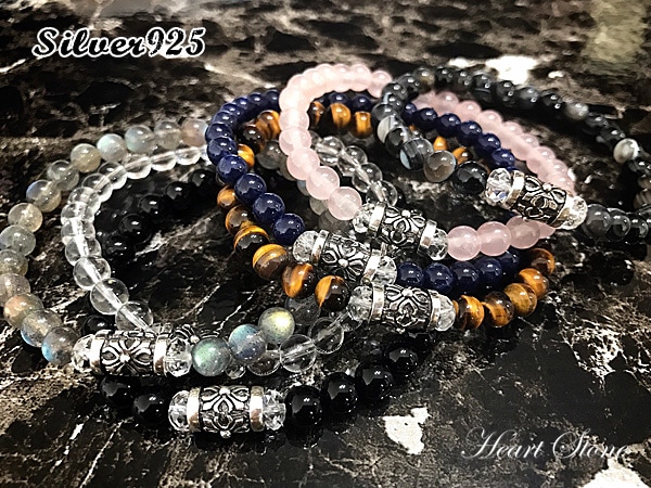 ��Silver925�۽Ť��դ��ǥ�����촶�⥢�åס����٤�7��MIXŷ���Х֥쥹��å�