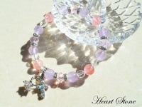 疲れた心癒し、真実の愛をもたらす★ラベンダーアメジストAAA×チェリークォーツ♪Lullaby fairy★