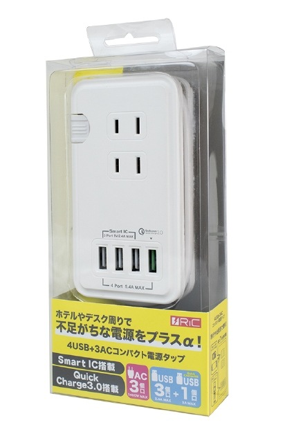 <BR>RiC<BR>4USB+3ACѥŸå<BR>ԥۥ磻ȡ<BR>RiC-AC_3P-USB_4P/WH