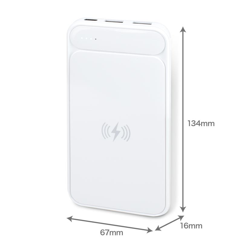 <BR>RiC<BR>2ݡȥХѥХåƥ꡼8000mAh wireless<BR>ԥۥ磻ȡ<BR>RiC-MPB8000_WL/WH