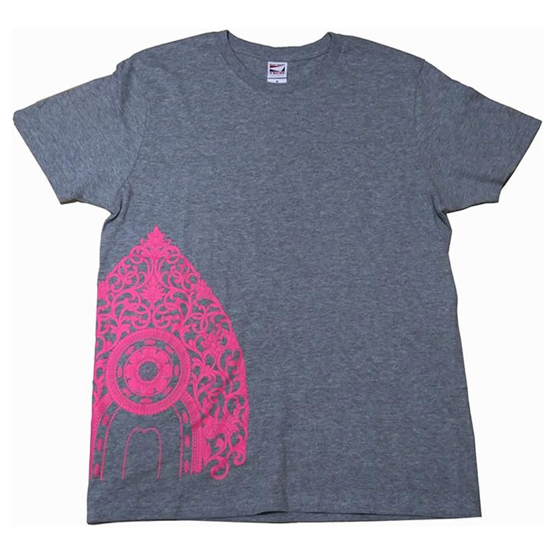 仏T 唐草光背（ヘザーグレー）