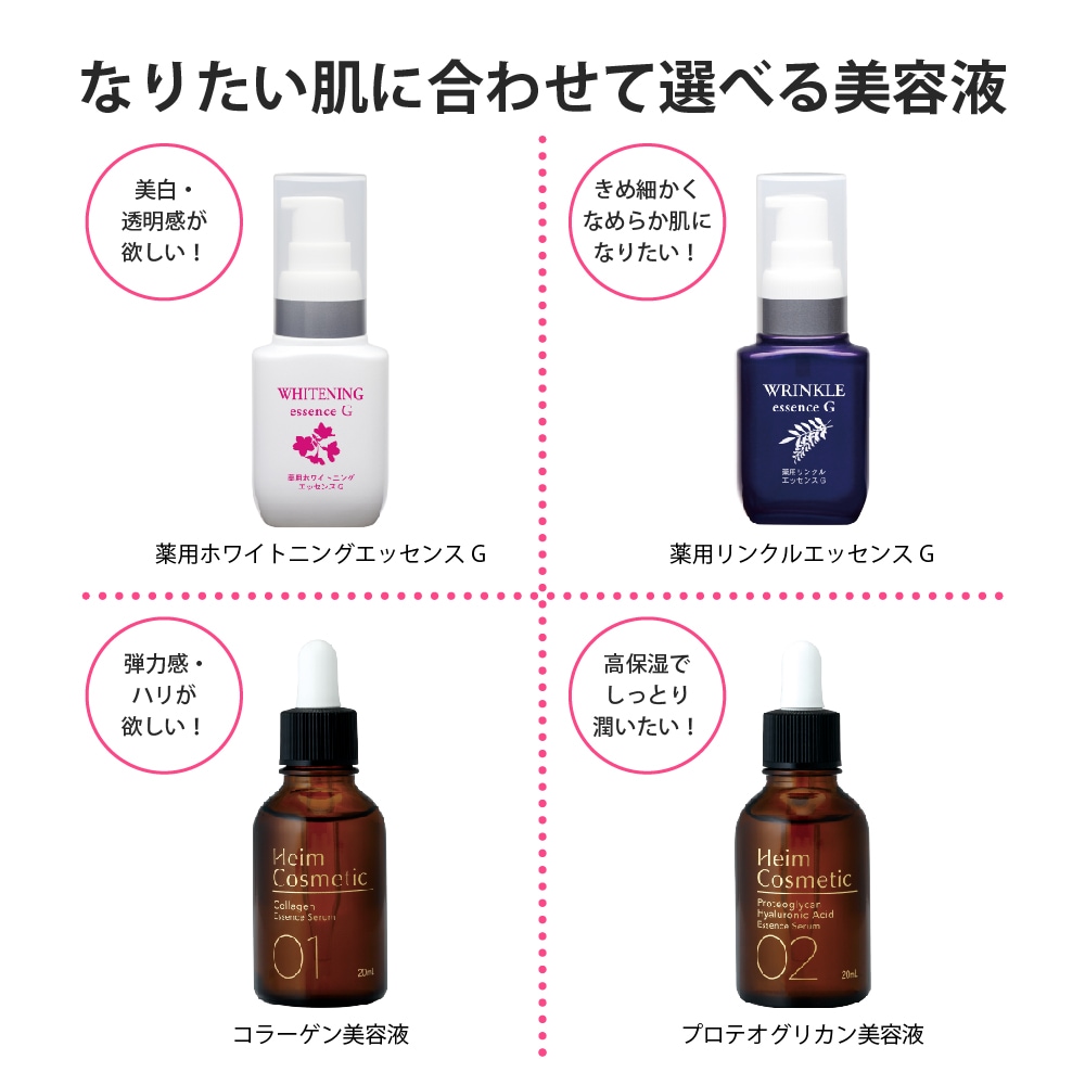 薬用ホワイトニングエッセンスG | 商品カテゴリー,スキンケア