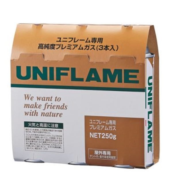 ユニフレーム UNIFLAME プレミアムガス 3本