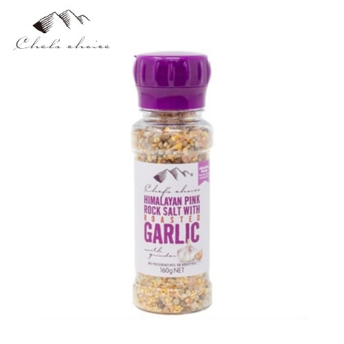 シェフズチョイス Chef's Choice ヒマラヤ岩塩＆ローストガーリック 160g ミル付