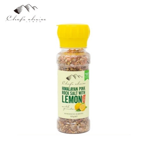 シェフズチョイス Chef's Choice ヒマラヤ岩塩＆レモンゼスト 150g ミル付