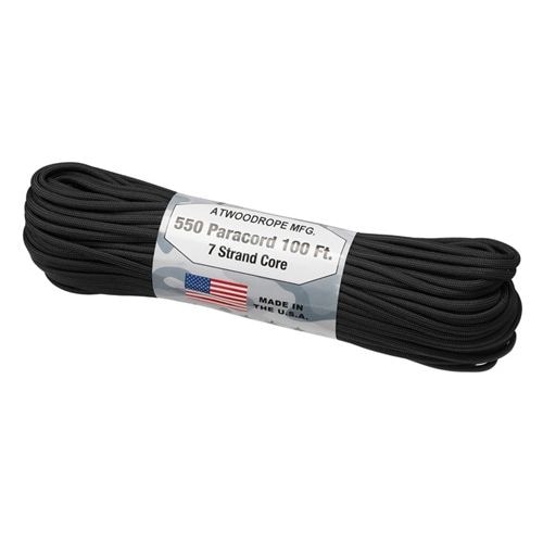 アットウッドロープ ATWOOD ROPE MFG. パラコード ブラック