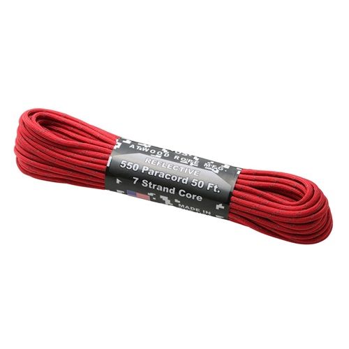アットウッドロープ ATWOOD ROPE MFG. パラコード リフレクティブ レッド