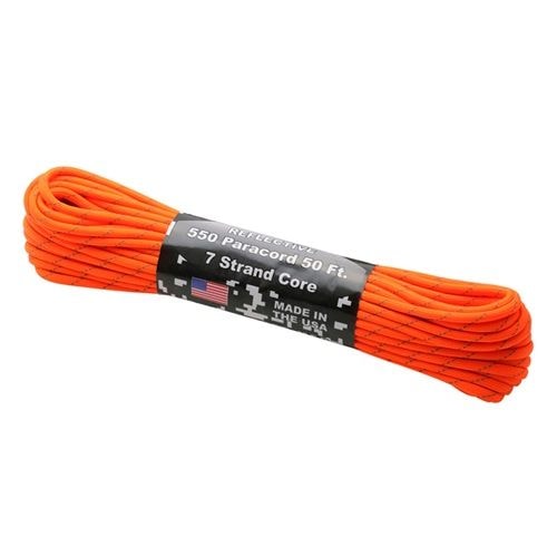 アットウッドロープ ATWOOD ROPE MFG. パラコード リフレクティブ ネオンオレンジ