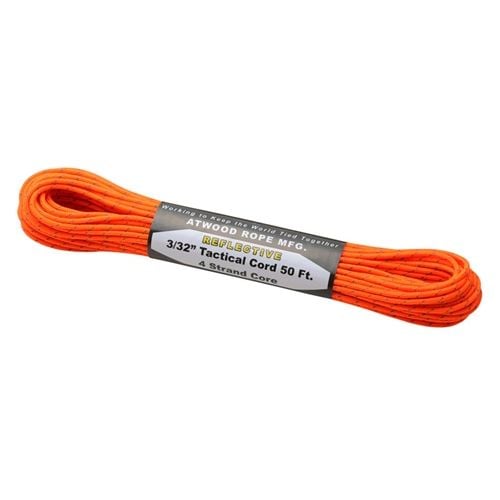アットウッドロープ ATWOOD ROPE MFG. タクティカルコード リフレクティブ ネオンオレンジ