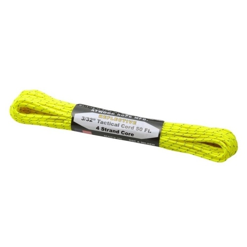 アットウッドロープ ATWOOD ROPE MFG. タクティカルコード リフレクティブ ネオンイエロー