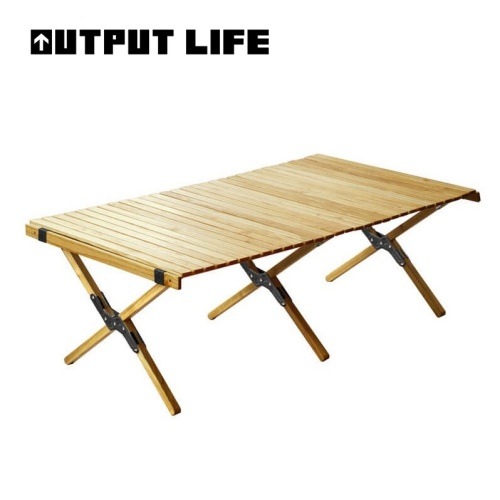 アウトプットライフ OUTPUT LIFE ウッドロールトップテーブル Lサイズ