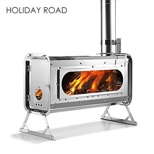 ホリデーロード　Fbストーブ　NEO 片面ガラス　使用数回　部品多数付属　お得 ホリデーロード HOLIDAY ROAD Fb.ストーブ.NEO (片面ガラス） | GLAGH