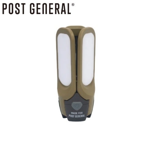 ポストジェネラル POST GENERAL トリ - パネル ソーラーチャージド エルイーディーライト TRI-PANEL SOLAR CHARGED LED LIGHT オリーブ OLIVE