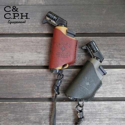 シーアンドシーピーエイチイクイップメント C&C.P.H. EQUIPEMENT MICRO TORCH CASE ( Olive oil leather )