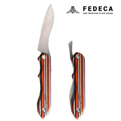 フェデカ FEDECA 折畳式料理ナイフ マルチカラー (ステンレス鋼/銀紙三号)