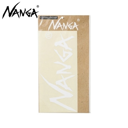 ナンガ NANGA ナンガカッティングステッカー ホワイト L NANGA CUTTING STICKER WHT L