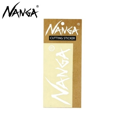 ナンガ NANGA ナンガカッティングステッカー ホワイト XS NANGA CUTTING STICKER WHT XS