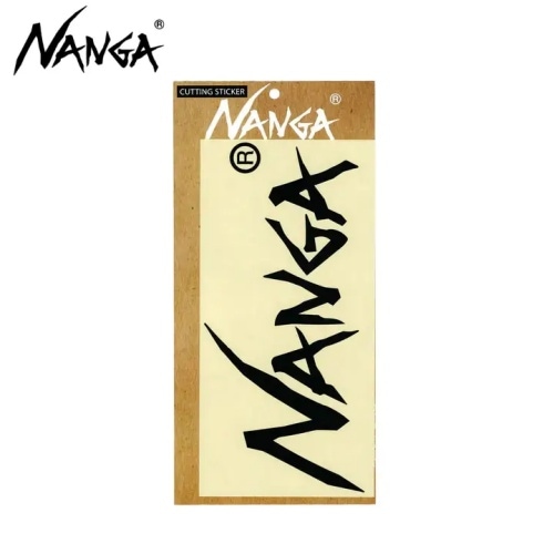 ナンガ NANGA CUTTING STICKER ナンガカッティングステッカー BLK L