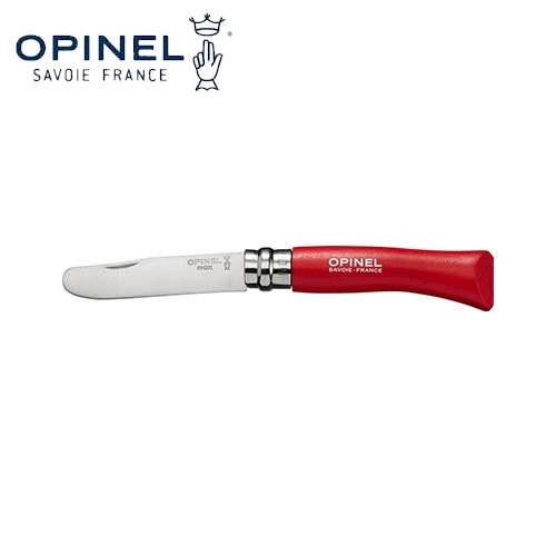 オピネル OPINEL ラウンドティップ ステンレススチール No.07 レッド