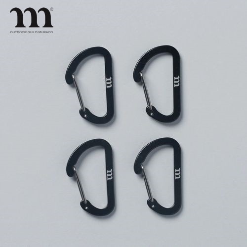 ムラコ MURACO WIRE GATE CARABINER FLAT 40mm 4PCS