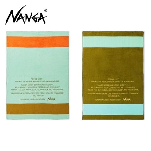 ナンガ NANGA  グッドスリープボーダーコットンブランケット シングル GOOD SLEEP BORDER COTTON BLANKET S