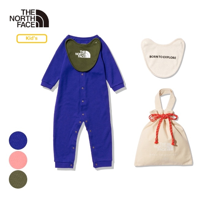 ザ・ノース・フェイス THE NORTH FACE  ロングスリーブロンパース＆2Pビブ（ベビー） B L/S Rompers & 2P Bib