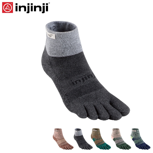 インジンジ injinji ウイメンズ トレイルミッドウェイトミニクルー