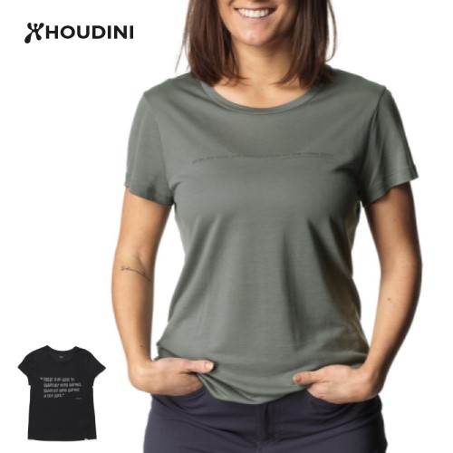 フーディニ HOUDINI ウィメンズ トゥリー メッセージ ティー Ws Tree Message Tee