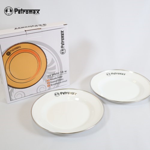 ペトロマックス PETROMAX エナメルプレート(2枚入) 18 ホワイト