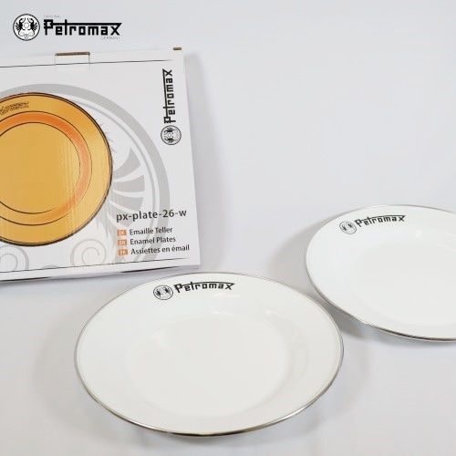 ペトロマックス PETROMAX エナメルプレート(2枚入) 26 ホワイト