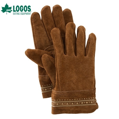 ロゴス LOGOS ナバホ レザーグローブ S