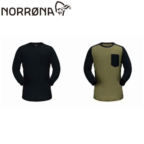 ノローナ NORRONA skibotn wool 3/4 T-shirt (M)
