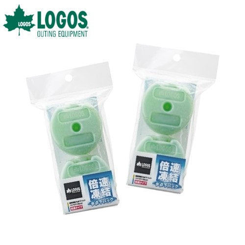 ロゴス LOGOS 倍速凍結・ 氷点下パック コンパクト （2pcs）+倍速凍結・ 氷点下パック コンパクト （2pcs）