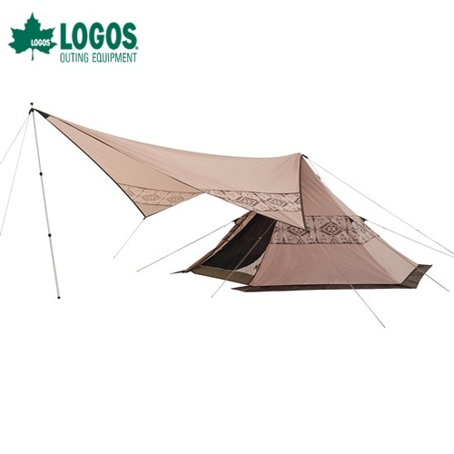 【新品未使用】LOGOS TRAD TEPEE TARP 350-BJ タープ付 ロゴスTradcanvas Tepee＆タープ350-BJレビュー】お得なテント