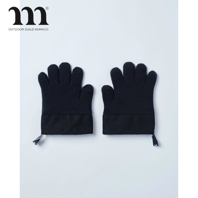 ムラコ MURACO DOUBLE KNIT GLOVE BLACK