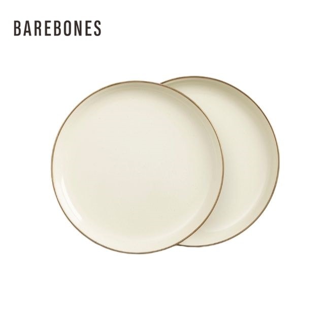 ベアボーンズ Barebones エナメル 2トーン プレート 2枚セット