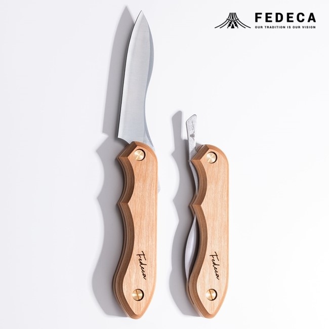 フェデカ FEDECA 折畳式料理ナイフ プレーンホワイト (ステンレス鋼/銀紙三号)