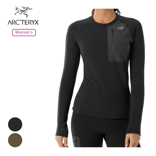 アークテリクス ARC'TERYX カイヤナイト ベースレイヤー クルーネック ウィメンズ Kyanite Baselayer Crew Neck Ws