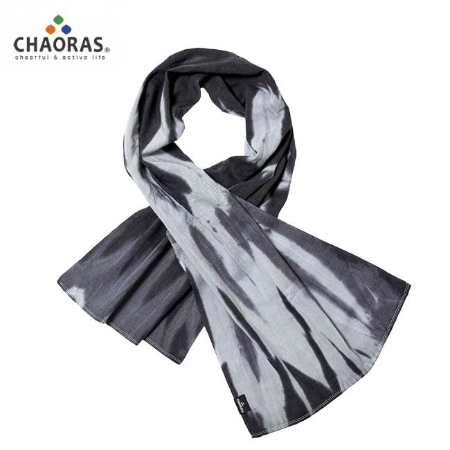 チャオラス CHAORAS スポーツてぬぐい タイダイ モノクロ