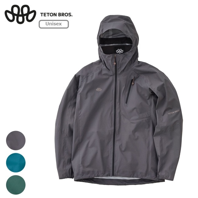 ティートンブロス Teton Bros. フェザーレインジャケット Feather Rain Jacket ユニセックス アウトドア レインウェア 軽量 耐久性 195g 登山 TB261-010