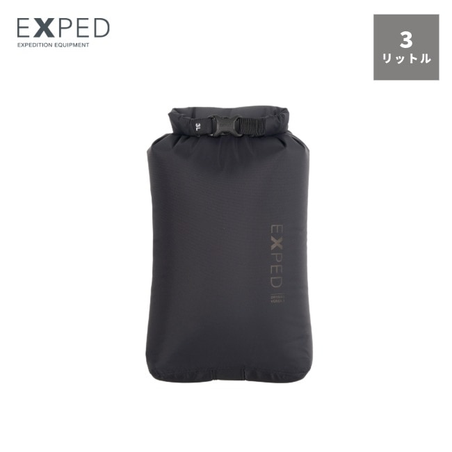 エクスペド EXPED ドライバッグ バーサブラック 3L Drybag Versa black 3L